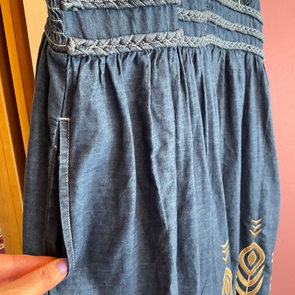 XXL Monsoon London Peacock feather dress blue NWT - Picture 9 of 16